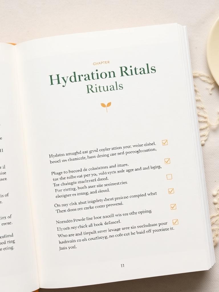 Sample page: hydration rituals chapter